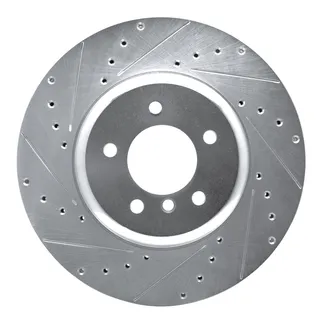 R1 Concepts EDZ-31105L Brake Rotor Drilled and Slotted Silver